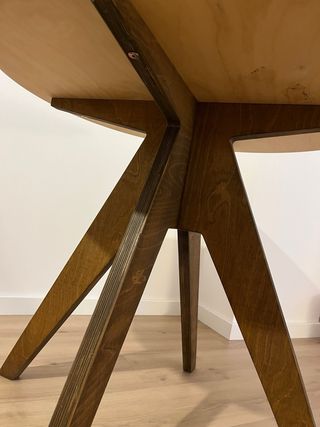 Mesa redonda de madera 85cm