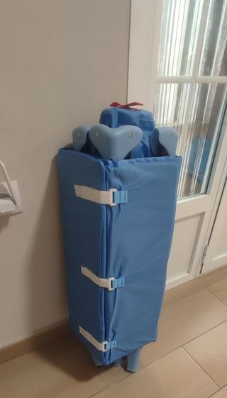 Parque Cuna de Viaje Azul Estrellas Pirata