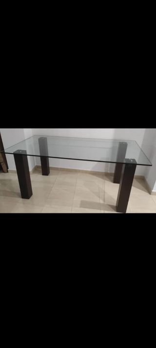 Mesa comedor/despacho cristal