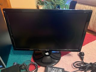 Ordenador HP Negro +Monitor AOC+Teclado y Ratón