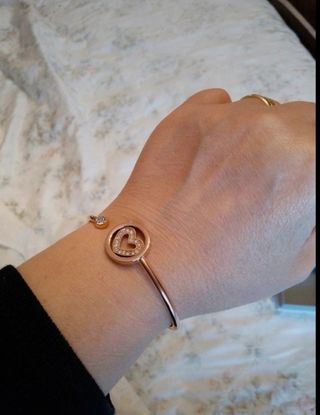Bracciale Lotus Silver cuore zirconi