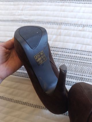 Botines de tacón marrones