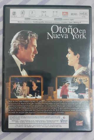 DVD película Otoño en Nueva York