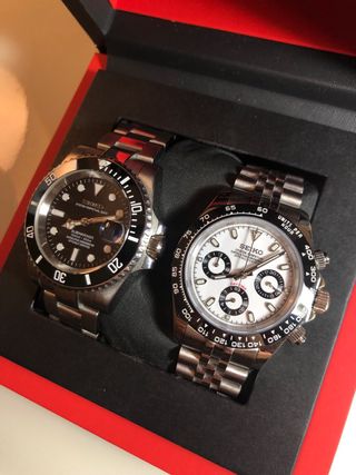 Pack 2 Seiko Mods - Submariner + Daytona