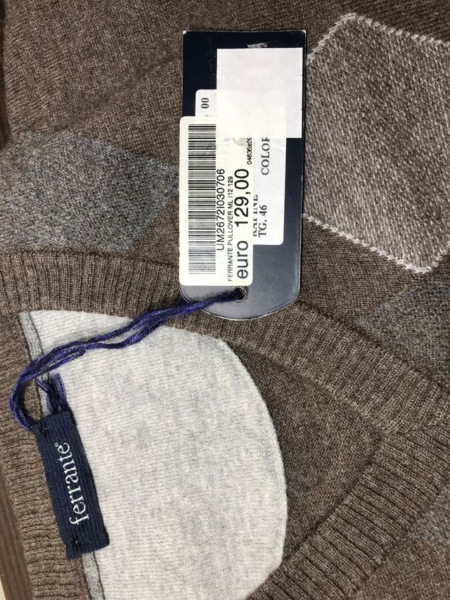 Maglioncino Argyle Marrone e Grigio