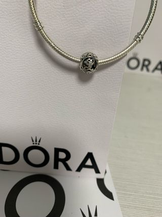 Charm Pandora Letra L Vintage Plata