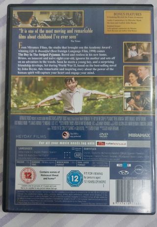 DVD película El niño con el pijama de rayas