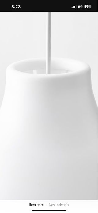 Lámpara colgante Ikea blanca