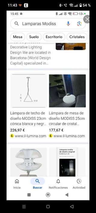 Lámpara de pie metal plateada y blanca