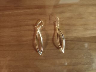 Pendientes de plata 925  largo 3cm