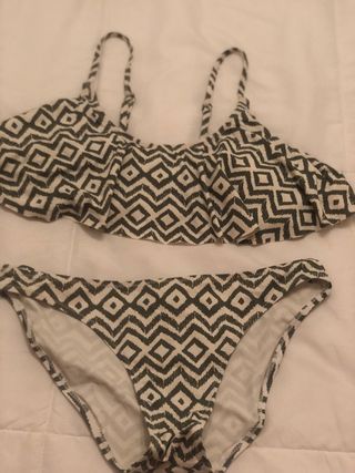 Bikini niña estampado geométrico