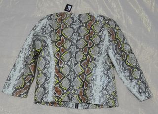 Giacca Bachata Ecopelle Serpente Tg S Nuova