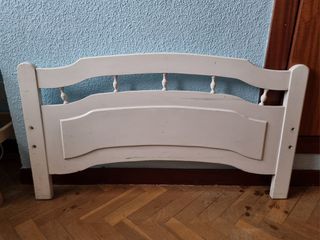 Cabecero de cama infantil blanco
