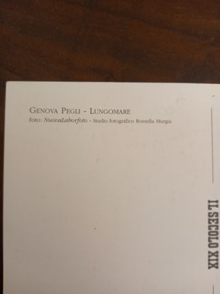 Cartolina Genova Pegli Lungomare Innevato