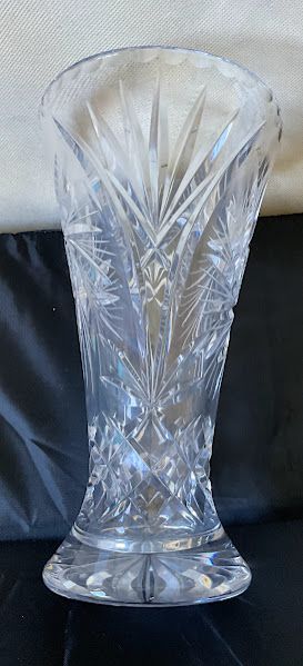 Vaso di cristallo trasparente