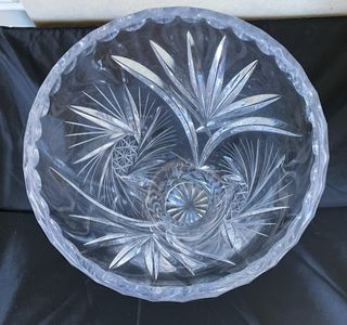 Vaso di cristallo trasparente