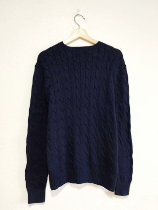 Jersey Polo Ralph Lauren trenzado azul Talla M