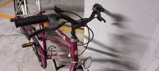 Bicicleta tándem morada