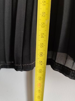 Camisa Plisada Negra Zara.Vintage.