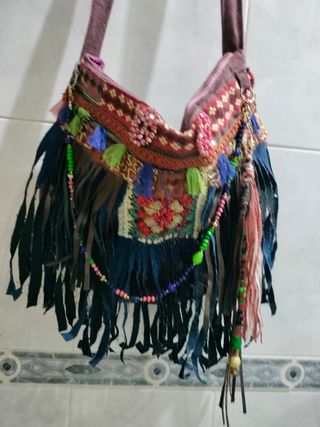 Bolso artesanal boho hecho a mano