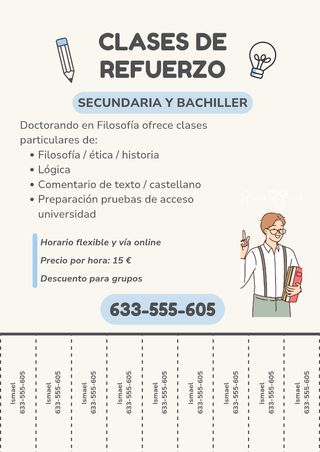 Clases particulares y preparaión Evau/Pau