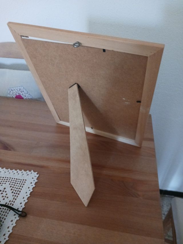 Cuadro Marco Madera 34x28cm Pintura Paisaje