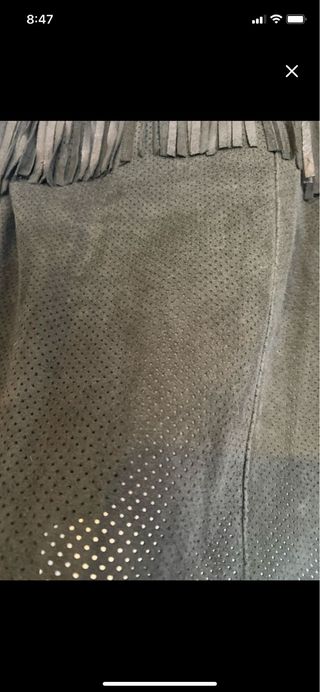 Chaqueta de piel American Vintage negra