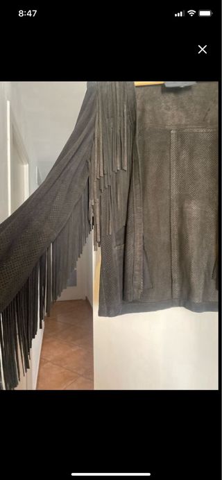 Chaqueta de piel American Vintage negra