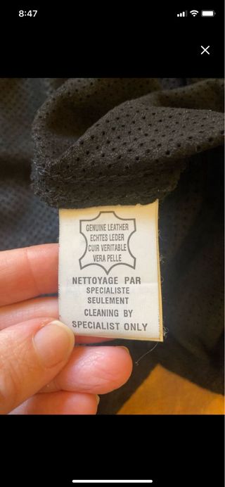 Chaqueta de piel American Vintage negra