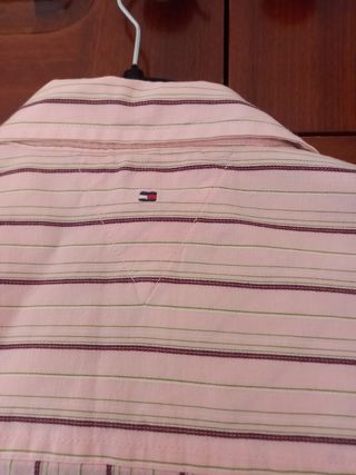 Camisa chica Tommy Hilfiger rosa a rayas