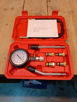 Verificador de presión con manómetro