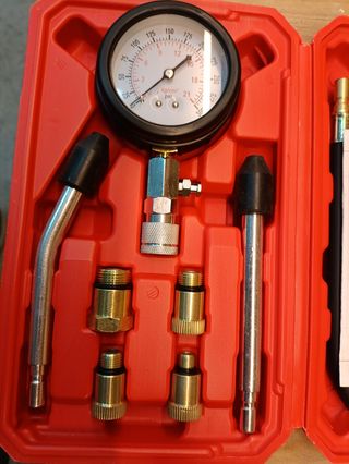 Verificador de presión con manómetro