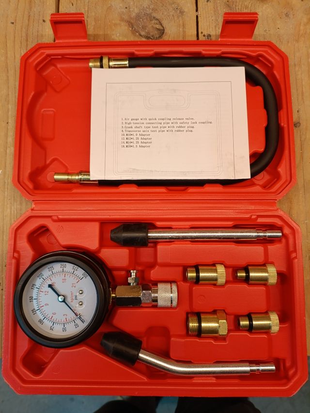 Verificador de presión con manómetro