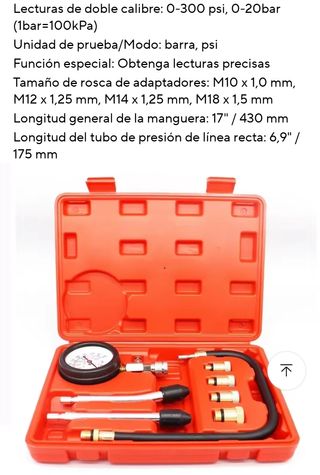 Verificador de presión con manómetro