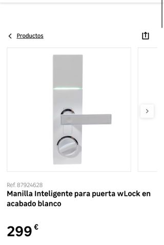 Manilla Inteligente wLock