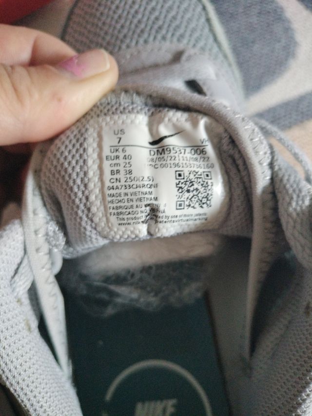 Zapatillas Nike Air System Grises y Turquesa