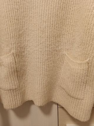 Jersey  beige con bolsillos