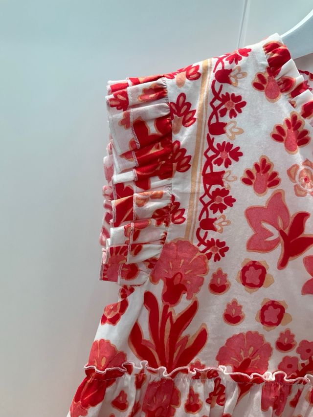 Vestido NANOS estampado coral