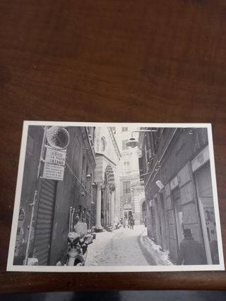 Cartolina Vintage Genova Salita Pollaioli Neve