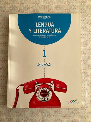 Libro Lengua y Literatura de Primero Bachillerato 