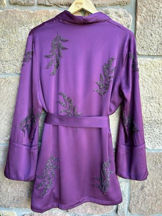 Kimono Zara Morado con Pedrería -  Talla S