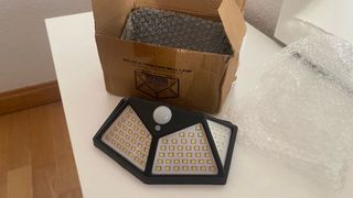 5 Lámparas Solares Exterior Negra