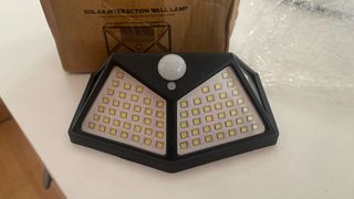 5 Lámparas Solares Exterior Negra