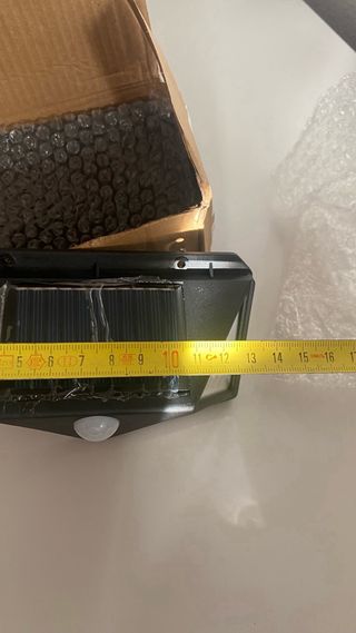 5 Lámparas Solares Exterior Negra