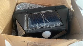 5 Lámparas Solares Exterior Negra