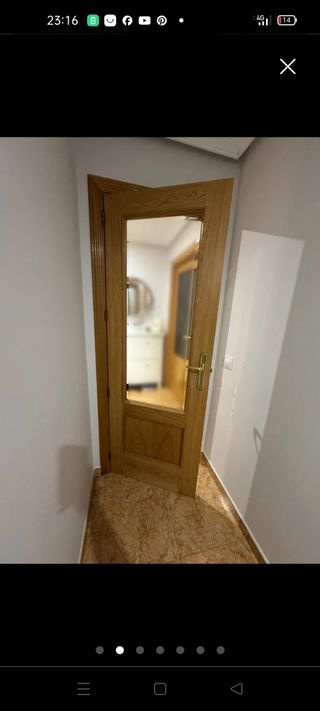 Puertas de roble con cristal