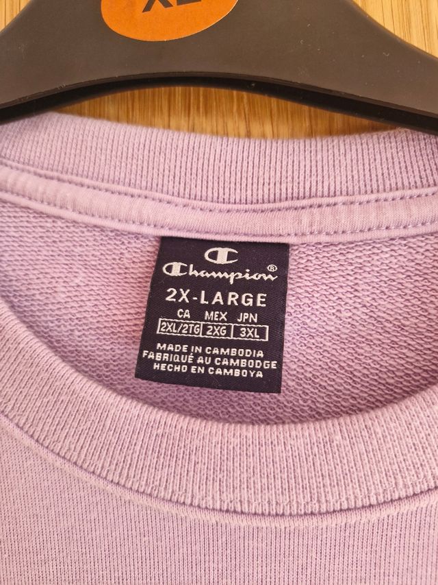 Sudadera Champion Morada Talla XXL