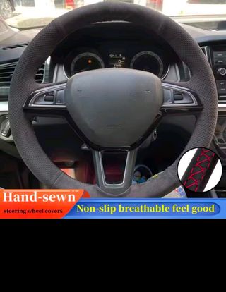 Protector funda Volante Coche de gamuza