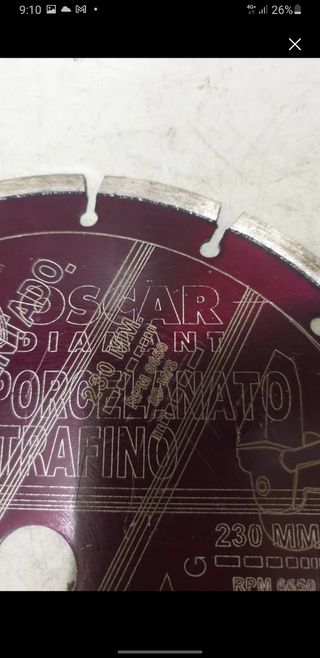 Disco de diamante para radial grande