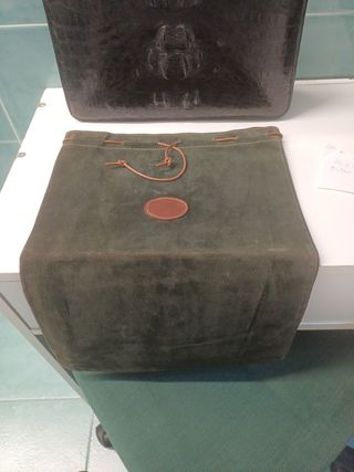 Bolso cartera piel cocodrilo negro